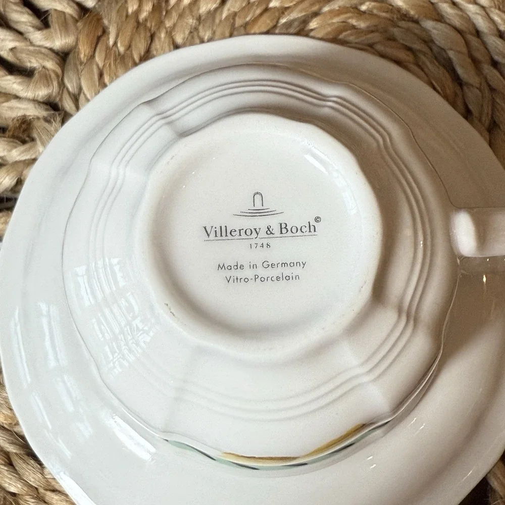 Villeroy & Boch‎ French Garden Fleurence -Country Collection- Flat Cup & Saucer